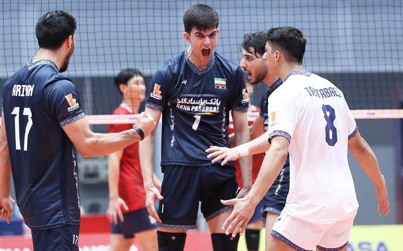 پیروزی جوانان والیبالیست ایران مقابل کره‌جنوبی