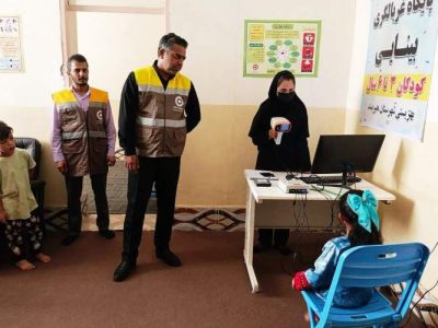 آغاز غربالگری بینایی ۴۵۴۰ کودک در هیرمند
