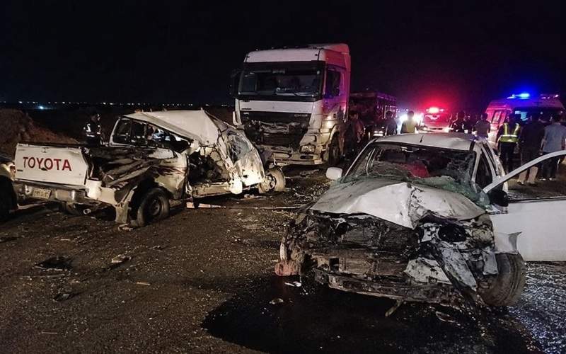 برخورد ۳ خودرو؛ ۲ نفر جان باختند