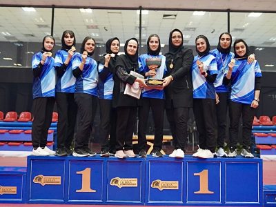 قهرمانی دانشگاه آزاد در تنیس‌روی‌میز بانوان