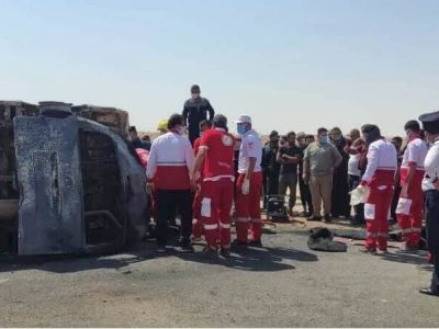 تصادف زائران ایرانی در مسیر کاظمین