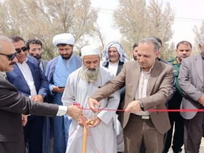 افتتاح ۲ پروژه عمرانی در زهک