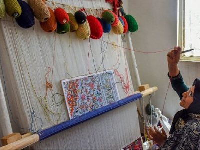 قالی‌بافی اشتغال پایدار برای بانوان سیستان