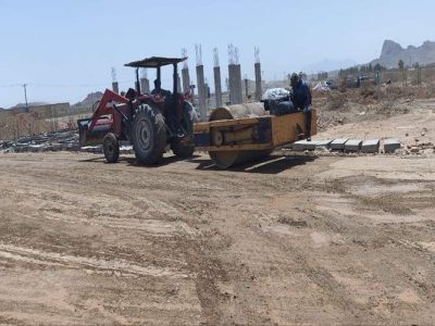 آماده‌سازی سایت ۱۰۷ هکتاری طرح نهضت مسکن سیب و سوران