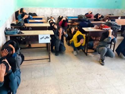 برگزاری مانور سراسری زلزله مدارس در سیستان‌وبلوچستان