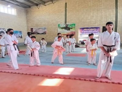 برگزاری مسابقات کاراته در بخش خمک