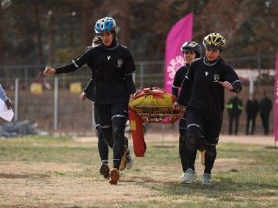 رقابت دختران یاس در نخستین مسابقات امدادی