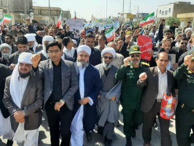 حضور پرشور مردم هامون در راهپیمایی روز قدس