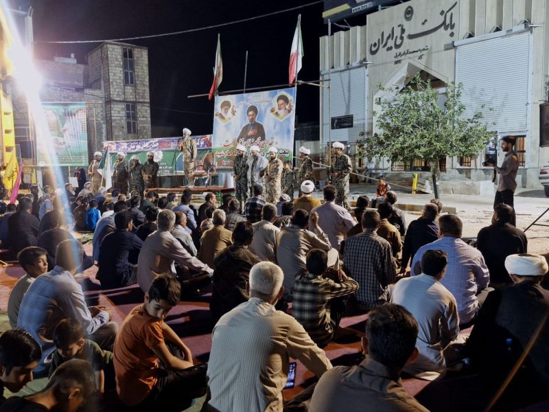 حضور روحانیون هامون در لباس رزم