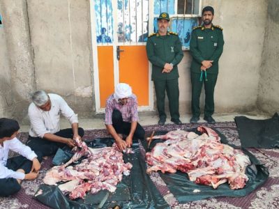قربانی ۹ رأس گوسفند در هامون