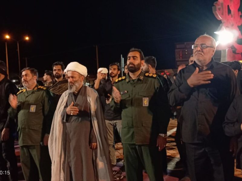 سوگواری و عزاداری شهروندان هامونی در شب هشتم محرم