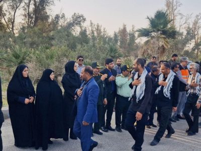 اعزام کاروان عزاداران هامون به مشهد مقدس