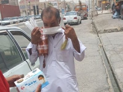 توزیع گسترده ۷ هزار ماسک در زهک