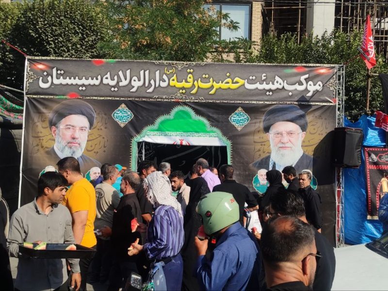 برپایی موکب هیئت حضرت رقیه (س) در مشهد مقدس