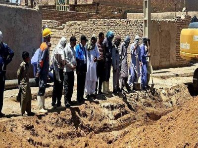 آغاز عملیات توسعه شبکه فاضلاب شهرک کهک