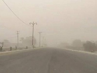 سرعت باد در زابل به ۱۱۵ کیلومتر رسید