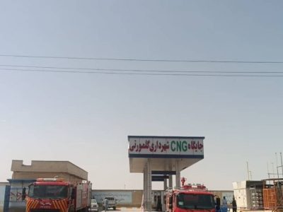 افتتاح جایگاه سی ان جی شهرداری گلمورتی چابهار